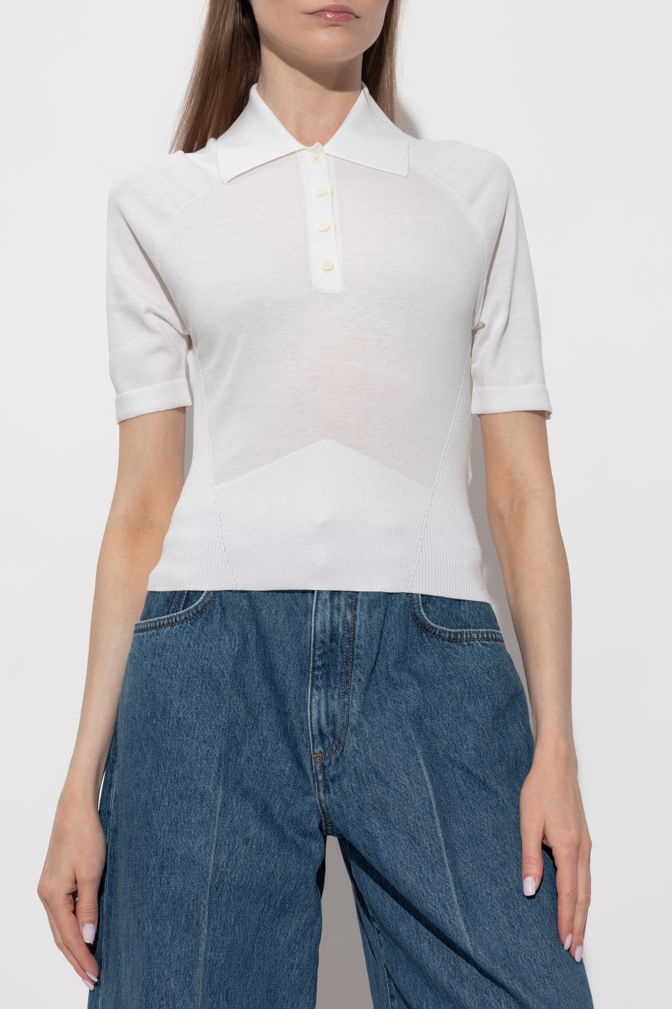 White Polo shirt with embroidered logo Givenchy - Vitkac Canada